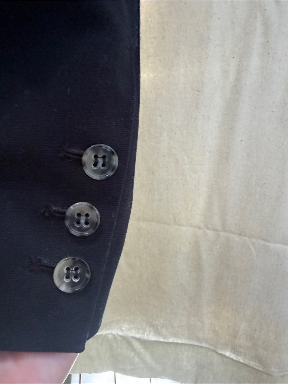 Theory Women's Black Two-Button Tailored Blazer - Picture 3 of 5